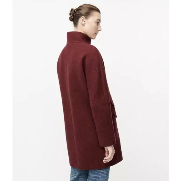 J. Crew Nello Gori Cocoon Coat in Italian Stadium Cloth Wool Blend Jacket - Picture 4 of 14